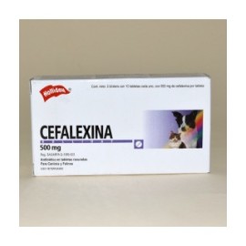 CEFALEXINA 500 MG. 30 TABS.    RS