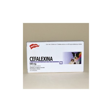 CEFALEXINA 500 MG. 30 TABS.    RS