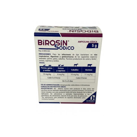 BIROSIN SODICO 5 GR. C/FCO DIL. 40 ML. RS