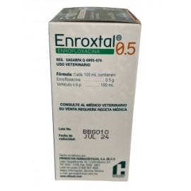 ENROXTAL VET SOL. ORAL 0.5% 60 ML.   RS